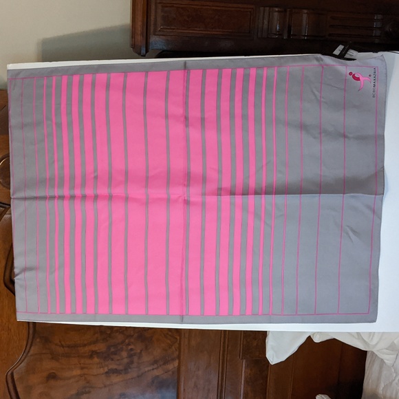BCBGMAXAZRIA Breast Cancer Awareness Silk Scarf - Picture 3 of 8